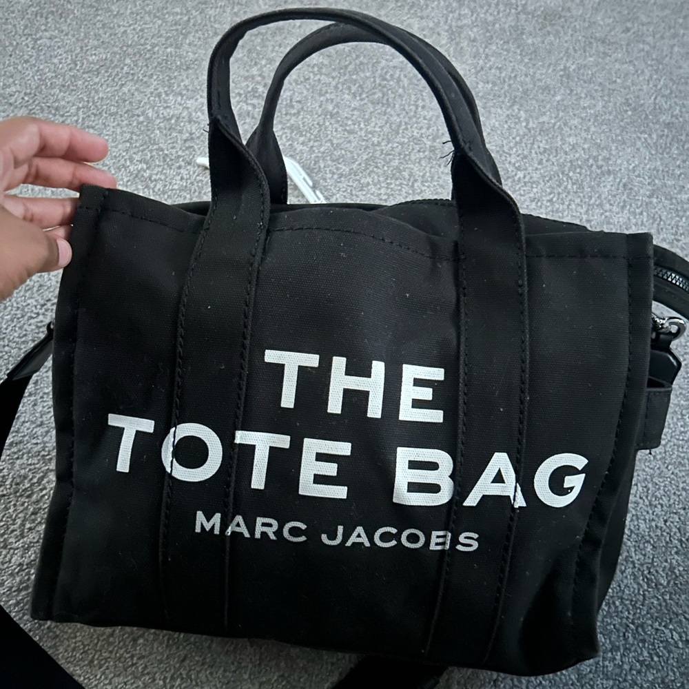 Marc Jacobs Black Canvas Tote Bag
